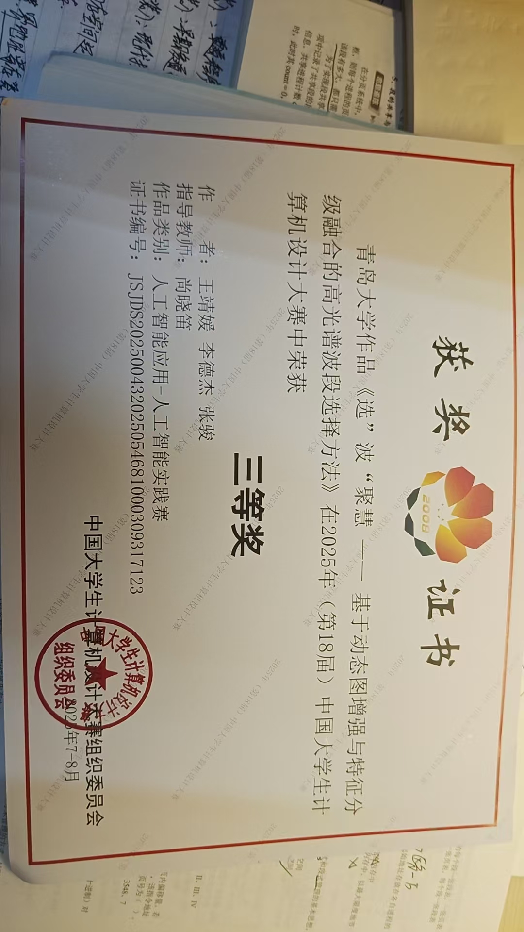 计算机设计大赛国赛三等奖